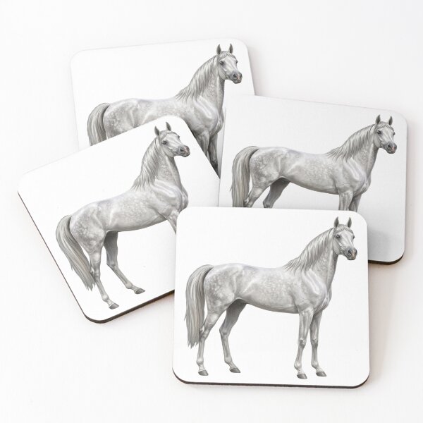 Item preview, A grey Arabian horse of the Abbayan lineage designed and sold by Cheval-de-coeur.