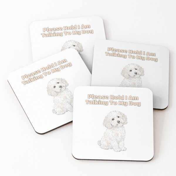 Item preview, Funny Goldendoodle Please Hold Phone Dog Quote designed and sold by NatureUnleashed.