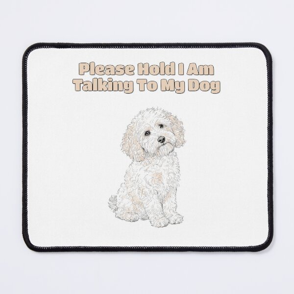 Item preview, Funny Goldendoodle Please Hold Phone Dog Quote designed and sold by NatureUnleashed.