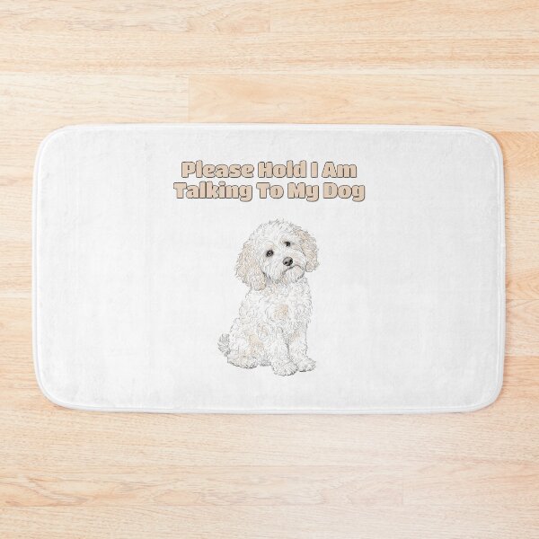 Item preview, Funny Goldendoodle Please Hold Phone Dog Quote designed and sold by NatureUnleashed.