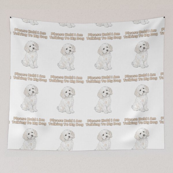 Item preview, Funny Goldendoodle Please Hold Phone Dog Quote designed and sold by NatureUnleashed.