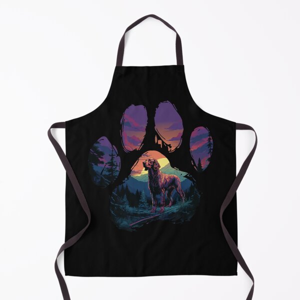 Item preview, Funny Irish Setter Paw Synthwave Mountain Tree Mom Dad Kids designed and sold by rafaeltto.