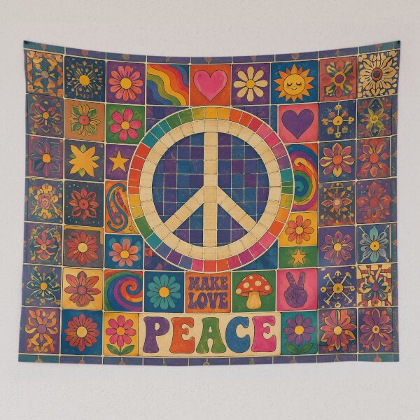 Item preview, Make Love and Peace designed and sold by Judith Murphy.