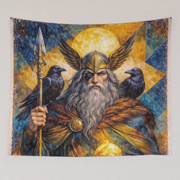 Item preview, Odin – Norse God of Wisdom and War Painting designed and sold by GalleryKauffeld.