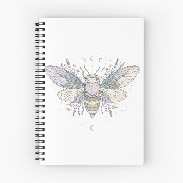 Item preview,  Mystical Cicada Botanical Celestial Watercolor Art designed and sold by TheMinimalFrame.