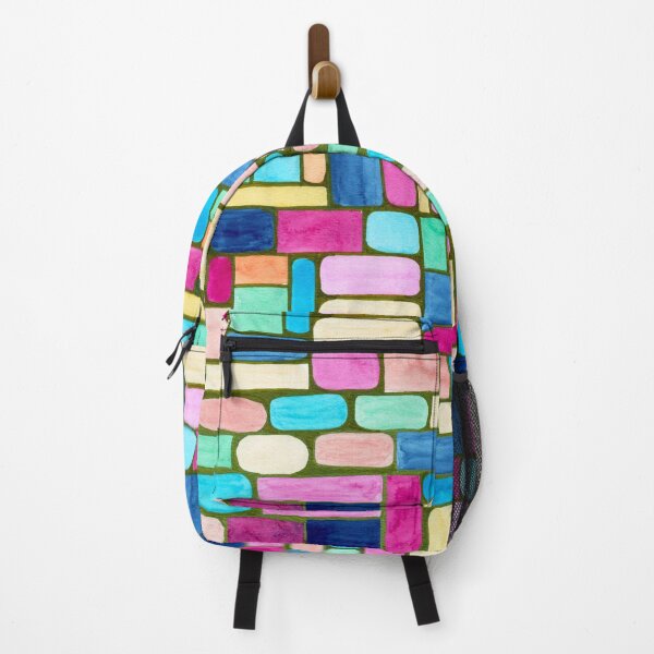 Item preview, Colourful Geometric Blocks Watercolour Pattern designed and sold by ArithraStudio.
