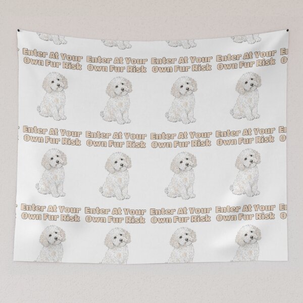 Item preview, Funny Goldendoodle Dog Hair Warning Humor Design designed and sold by NatureUnleashed.