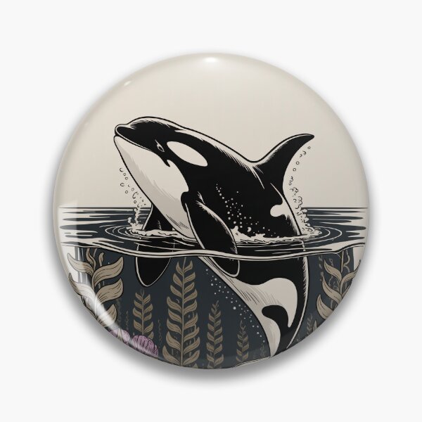 Item preview, Orca Whale Ocean Depths Illustration designed and sold by NuvoraNest.