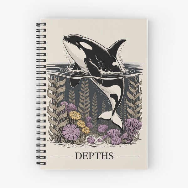 Item preview, Orca Whale Ocean Depths Illustration designed and sold by NuvoraNest.