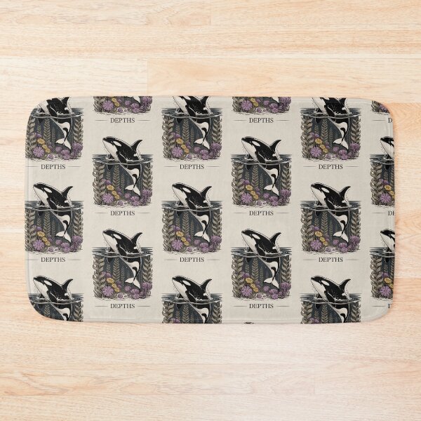 Item preview, Orca Whale Ocean Depths Illustration designed and sold by NuvoraNest.