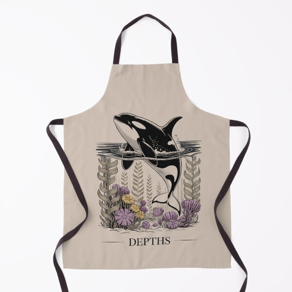 Item preview, Orca Whale Ocean Depths Illustration designed and sold by NuvoraNest.