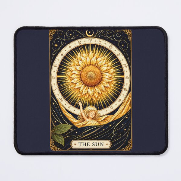 Item preview, The Sun Tarot Card Celestial Astrology designed and sold by MythicMood.