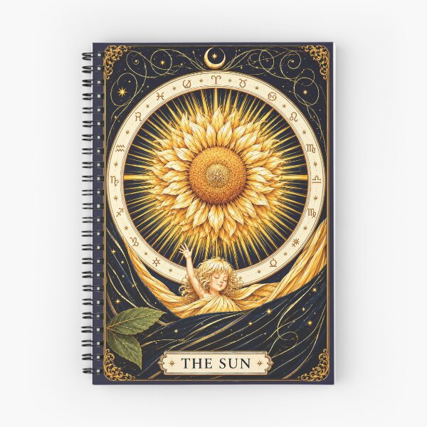 Item preview, The Sun Tarot Card Celestial Astrology designed and sold by MythicMood.