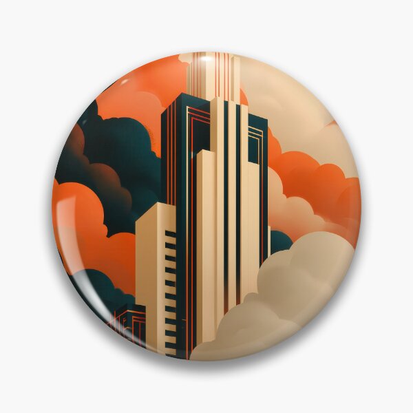 Item preview, Wall Art - Postcard - Art Deco Skyscraper Majesty - #2 designed and sold by ForeverPrintsOK.