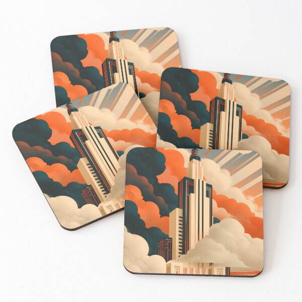 Item preview, Wall Art - Postcard - Art Deco Skyscraper Majesty - #2 designed and sold by ForeverPrintsOK.
