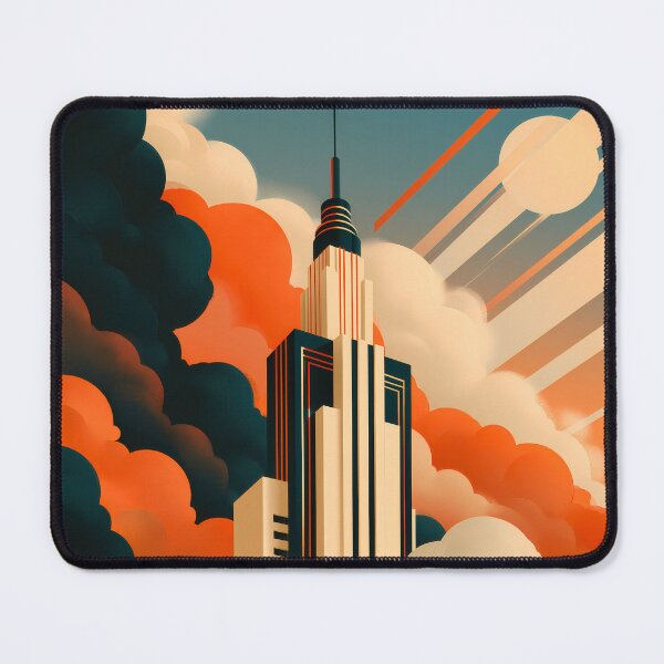 Item preview, Wall Art - Postcard - Art Deco Skyscraper Majesty - #2 designed and sold by ForeverPrintsOK.