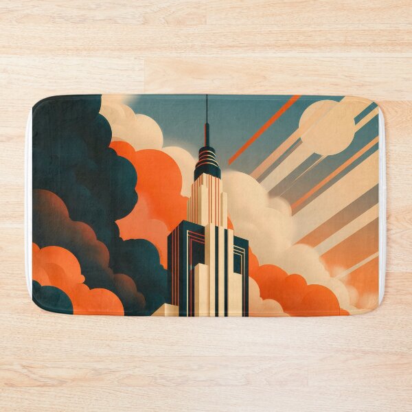 Item preview, Wall Art - Postcard - Art Deco Skyscraper Majesty - #2 designed and sold by ForeverPrintsOK.