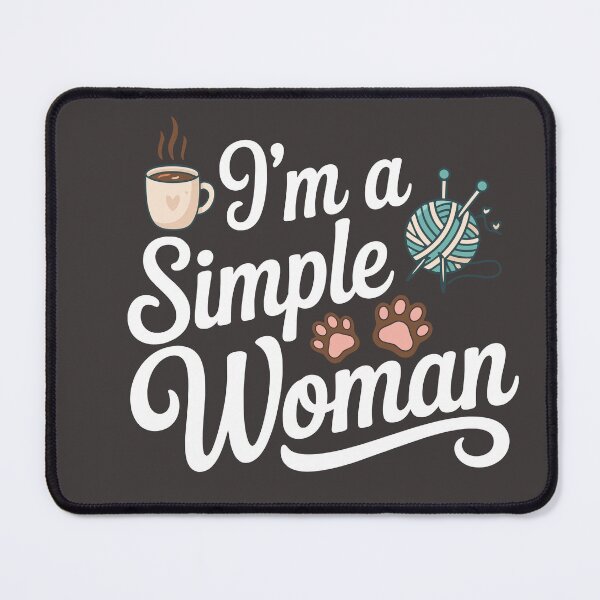 Item preview, I'm a Simple Woman Knitting Gift for Knitters  designed and sold by Colorfulman.