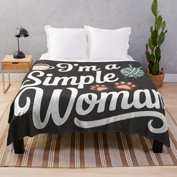Item preview, I'm a Simple Woman Knitting Gift for Knitters designed and sold by Colorfulman.