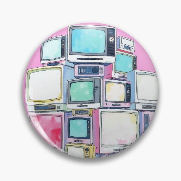 Item preview, Pastel Retro Anime TV Stack Pastel Aesthetic designed and sold by Cine8.