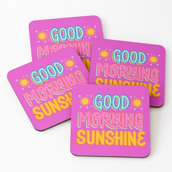 Item preview, Good Morning Sunshine Retro Retro Groovy Quote designed and sold by SolutionsArt.