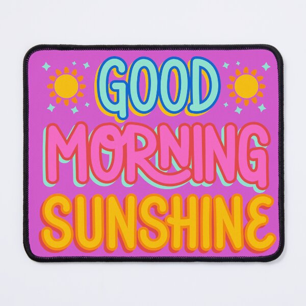 Item preview, Good Morning Sunshine Retro Retro Groovy Quote designed and sold by SolutionsArt.