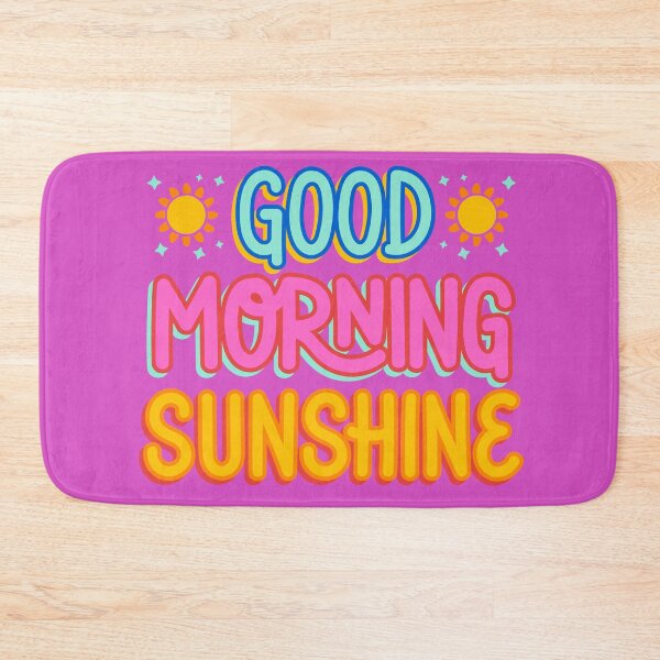 Item preview, Good Morning Sunshine Retro Retro Groovy Quote designed and sold by SolutionsArt.