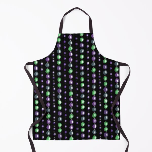 Item preview, 70s Curtain Beads black background purple and green designed and sold by shannondoucette.