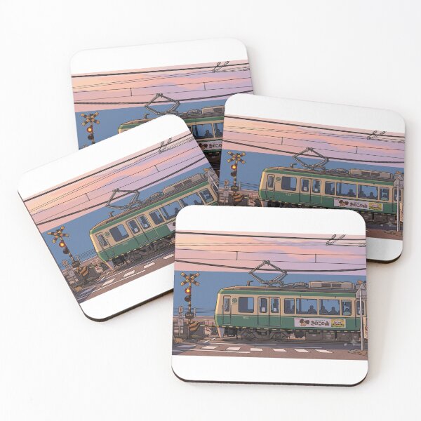 Item preview, Japanese Local Train – Nostalgic Japan at Sunset designed and sold by AprilloveOsaka-Take Japan Home-.