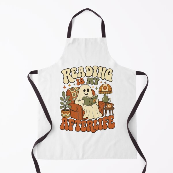Artikelvorschau, Reading Is My Afterlife Retro Groovy Geist Leseratten Geschenk entworfen und verkauft von BoosterShop.