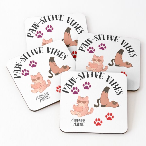 Item preview, Paw-Sitive Vibes Cute Cats designed and sold by NourArtCorner.