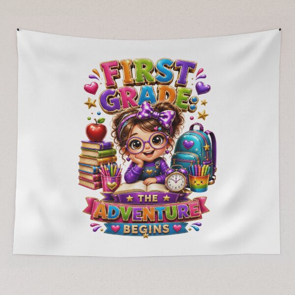 Item preview, First Grade The Adventure Begins designed and sold by KLERIKSTORE.