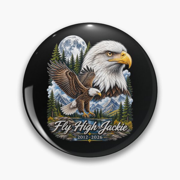 Item preview, Fly High Jackie, Jackie and Shadow Bald Eagle for Men Women designed and sold by Juansustait.