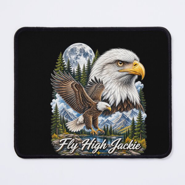 Item preview, Fly High Jackie, Jackie and Shadow Bald Eagle for Men Women designed and sold by Juansustait.