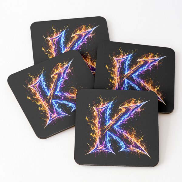 Item preview, Arcane Blaze Graffiti Letter K designed and sold by BlissBlvdShop.
