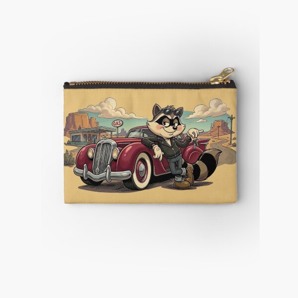 Item preview, Rascal Rocco Rebel Raccoon – Desert Drive Mayhem designed and sold by MischiefFoundry.
