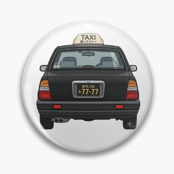 Item preview, Japanese Tokyo Taxi Rear View Minimalist Illustration designed and sold by AprilloveOsaka-Take Japan Home-.