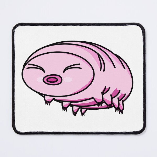 Item preview, Cute Pink Tardigrade Cartoon (Moss Piglet Design) designed and sold by JayMakesTiktok.