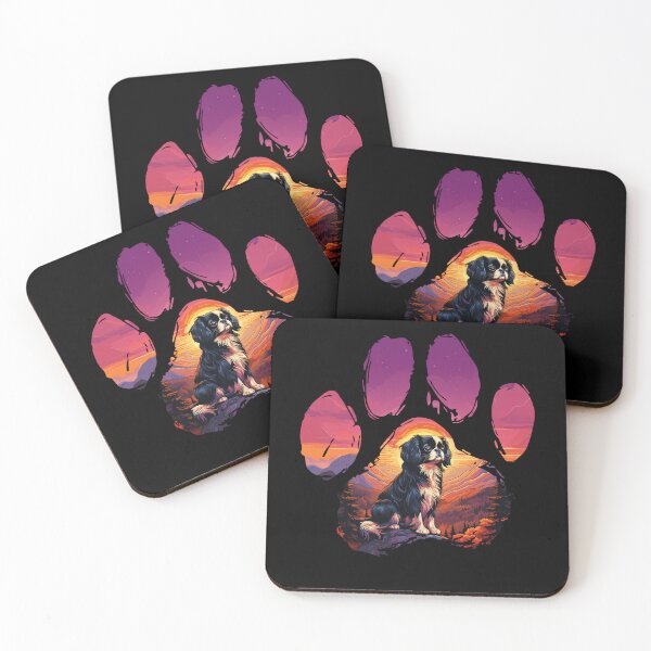 Item preview, Funny Japanese Chin Paw Synthwave Mountain Tree Mom Dad Kids designed and sold by rafaeltto.