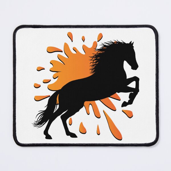 Item preview, A silhouette of a rearing Arabian horse designed and sold by Cheval-de-coeur.