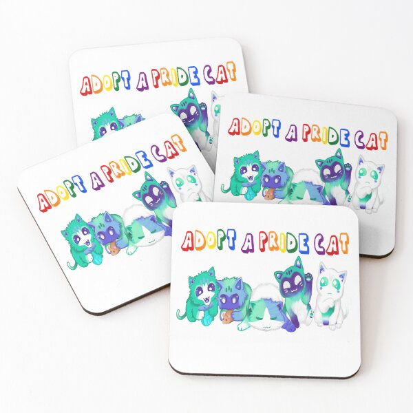 Item preview, Adopt A Pride Cat — Gay MLM designed and sold by HistoryHounds.