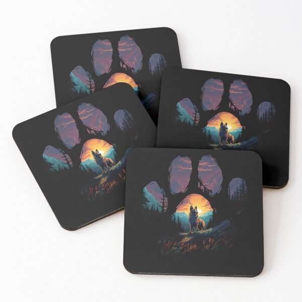 Item preview, Funny King Shepherd Paw Synthwave Mountain Tree Mom Dad Kids designed and sold by rafaeltto.