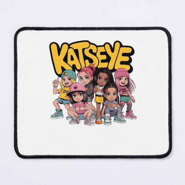 Item preview, KATSEYE Girl Group Cartoon Fan Design, Pop Star Academy Inspired designed and sold by thefirstbroo.