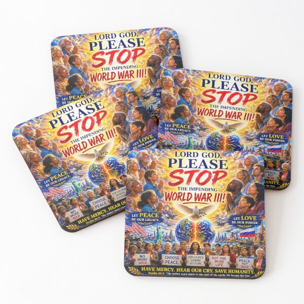 Item preview, Lord God, Please Stop World War III – A Prayer for World Peace designed and sold by New Wave Artworks & Odds &Ends.
