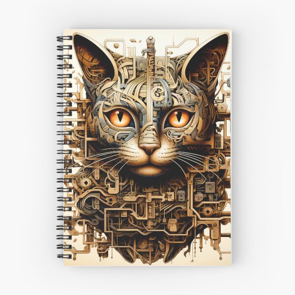 Item preview, Fantasy Imaginary Cat Face Dreamlike Sci-Fi Mechanical Vision designed and sold by DEC02.