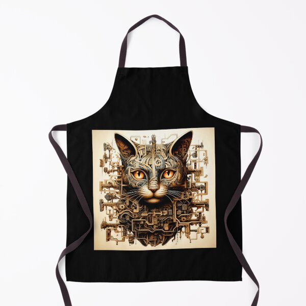 Item preview, Fantasy Imaginary Cat Face Dreamlike Sci-Fi Mechanical Vision designed and sold by DEC02.