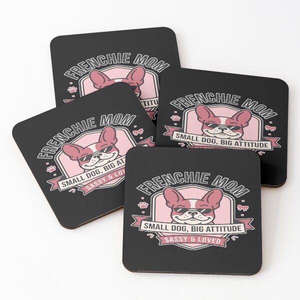 Item preview, Frenchie Mom — Small Dog, Big Attitude Badge (Alt) designed and sold by Art&Fun.