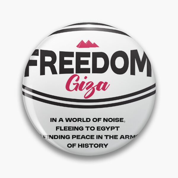 Item preview, Freedom Giza In A World Of Noise Pyramids Typography designed and sold by bolayousri.