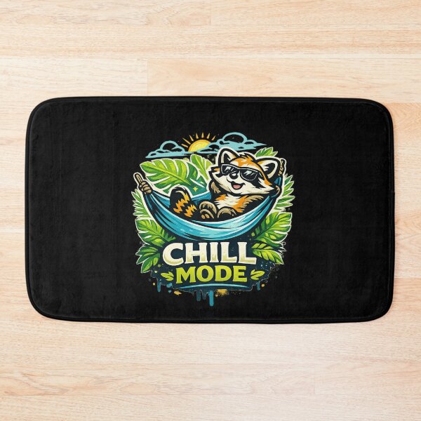 Item preview, Chill Mode Raccoon – chilling T-Shirt Design designed and sold by ArtisticHeart21.