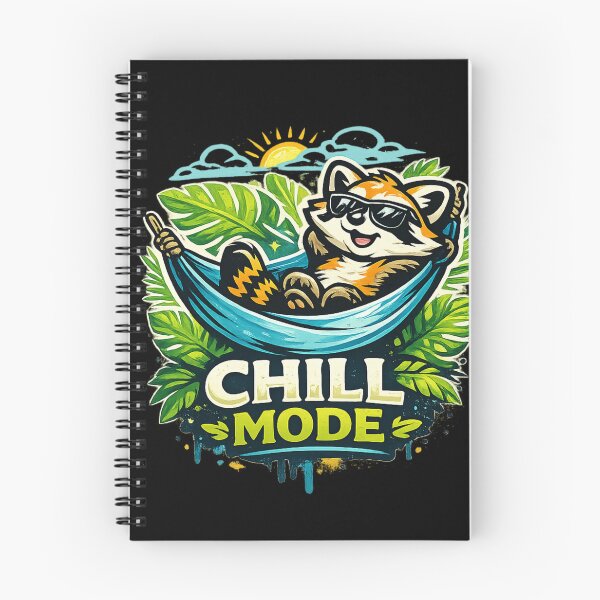 Item preview, Chill Mode Raccoon – chilling T-Shirt Design designed and sold by ArtisticHeart21.